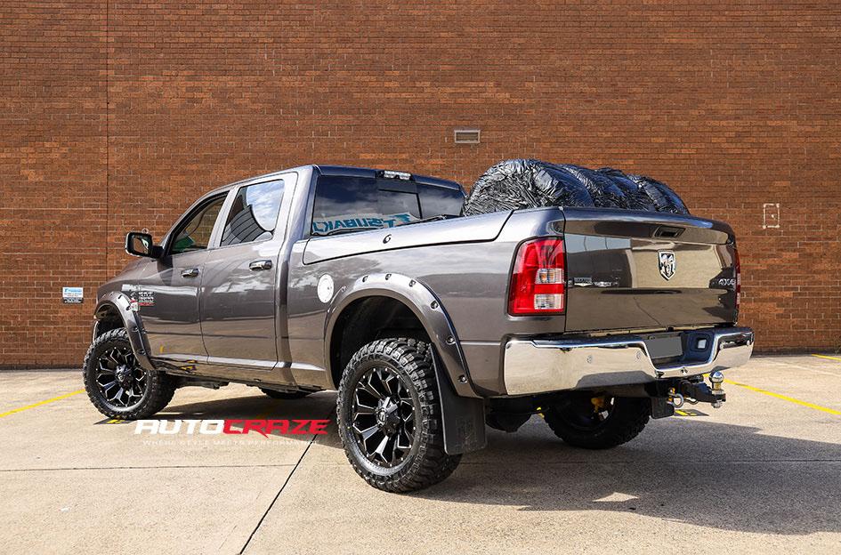 DODGE RAM ASSAULT GLOSS BLACK MILLED ACCENTS